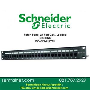پچ پنل ۲۴ پورت اشنایدر دیجی لینک اورجینال cat6 utp schneider Digilink