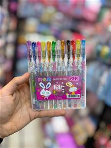 خودکار اکلیلی بسته ای 12 رنگ کد 222