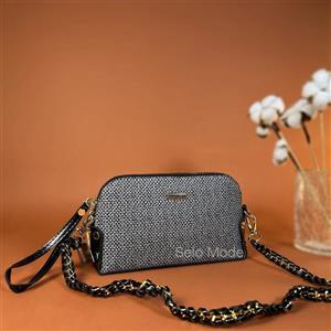 کیف دوشی پاسپورتی مدل زنجیربافت کد 008