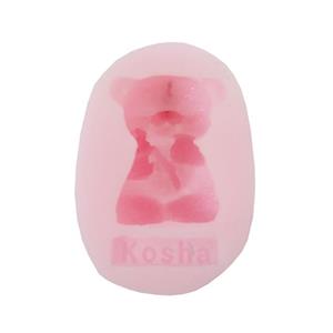 قالب شمع کوشا مدل گیفت خرس گلدار -