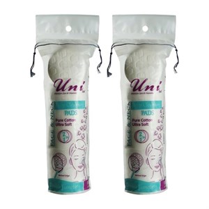 پد آرایشی یونی لد مدل Ultra Soft دو بسته 80 عددی