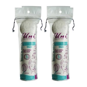 پد آرایشی یونی لد مدل Ultra Soft دو بسته 80 عددی