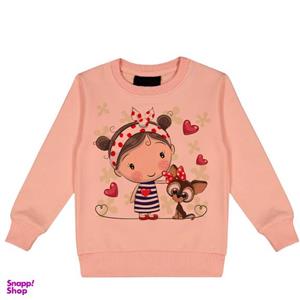 سویشرت دخترانه مدل دخترک 92 رنگ گلبهی