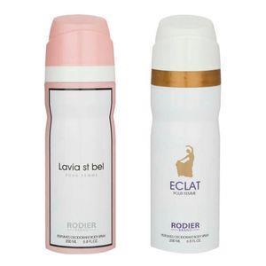 اسپری بدن زنانه رودیر مدل EL حجم 200 میلی لیتر مجموعه 2 عددی