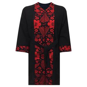 مانتو زنانه مدل بابوس و تافته tm-2799 رنگ مشکی