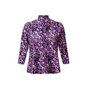 بلوز آستین سه ربع زنانه اسمارا مدل ویسکوز گلدار