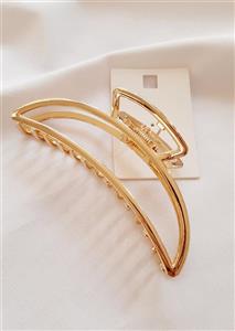 کلیپس زنانه نیم دایره - طلایی کد 3004