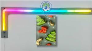 تابلو شاسی عکس کریسمس طرح اسکویشی سه بعدی طرح کریسمسی سبز