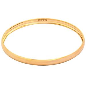 النگو طلا کم اجرت 18 عیار زنانه طلای مستجابی مدل آینه ای دامله کد T1702 سایز 3