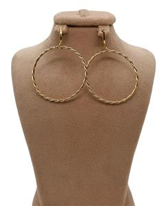 گوشواره طلا 6.01 GR فانتزی زنانه طرح دایره 