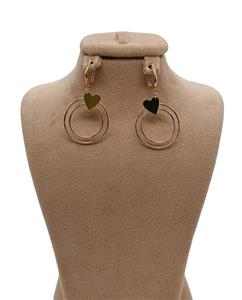 گوشواره طلا 3.93 GR فانتزی زنانه طرح قلب 