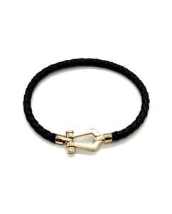 دستبند چرم طلا 3.37 GR امگا زنانه و مردانه