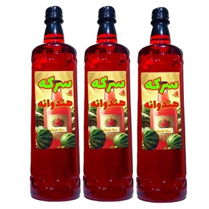 سرکه هندوانه محلی سرکه سرا - 1 لیتر بسته 3 عددی