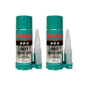 چسب 123 اسپم مدل 2 فاز حجم 400 میلی لیتر مجموعه 2 عددی