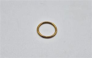 گوشواره حلقه طلایی کد 1015 