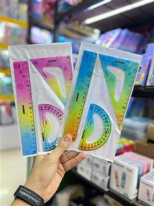 ست خطکش ۳ تکه برند اسکول فنس کد 933