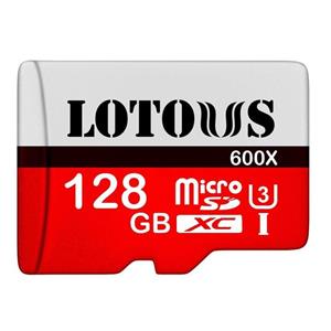 کارت حافظه‌ microSDXC لوتوس مدل U3 600X کلاس 10 استاندارد UHS-I U3 سرعت 100MBps ظرفیت 128 گیگابایت