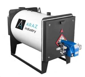 دیگ آبگرم ورق سیاه سایز بزرگ 500000 (کیلوکالری بر ساعت) آراز صنعت