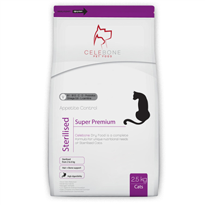 غذای خشک گربه عقیم سلبن Celebone Sterilised وزن 2.5kg