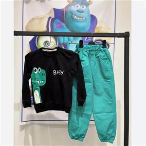 ست  دورس و شلوار پسرانه دایناسوری کد 543 