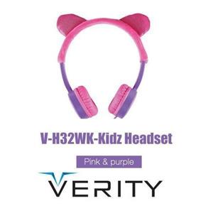 هدفون باسیم عروسکی دخترانه وریتی مدل Verity Wire HeadPhone veh33