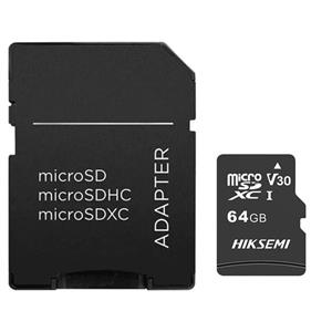 کارت حافظه microSDXC هایکسمی مدل HS-TF-C1 کلاس 10 ظرفیت 64 گیگابایت به همراه آداپتور