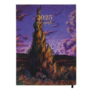 سالنامه سال 2025 برگ تحریر مدل ون گوگ