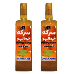 سرکه خرمالو خمری سرکه سرا - 1 لیتر بسته 2 عددی