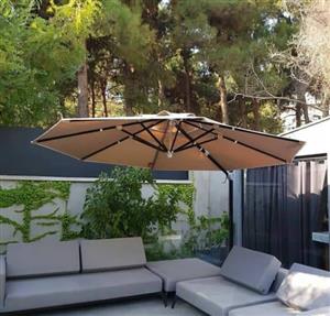 چتر باغی وویلایی پایه کنار قطر 3/5متر 360درجه