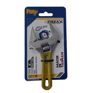 آچار فرانسه پونی کنزاکس مدل KENZAX-308 سایز 32 میلی متر