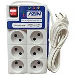 محافظ برق 6 خانه 3 متری آذین مدل AZIN AP706