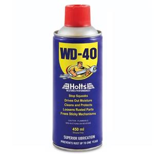 اسپری روان کننده و زنگ بر هولتس مدل wd-40 حجم 450 میلی لیتر
