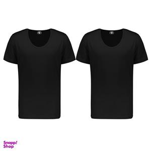 زیرپوش آستین دار مردانه برهان تن پوش مدل 1002-2 رنگ مشکی بسته 2 عددی