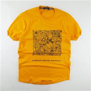 تیشرت مردانه طرح گل کد 7883