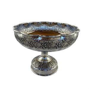 شکلات خوری مسی مدل گلدار -