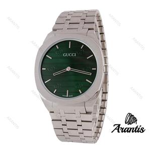 ساعت گوچی 25H مردانه استیل صفحه سبز m-4375