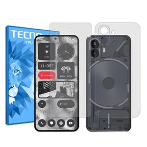 گلس صفحه نمایش و پشت گوشی ناتینگ Phone 2 مدل هیدروژلی شفاف برند تکنو کد SS