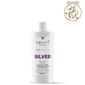 شامپو رنگساژ مدل Silver فاقد سولفات حجم 200 میلی لیتر سی بیوتی