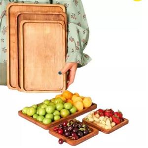سینی چوبی ایت 6 عددی مستطیل قطر 10mm