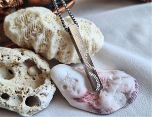 گردنبند استیل زنانه و مردانه مکعب عشق کد 04