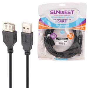 کابل افزایش طول Sunwest USB 10m 
