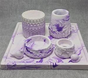 ست دکوری سنگی پرنیان (6 پارچه)
