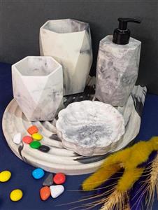 ست بهداشتی سنگی دیبا  (5 پارچه)