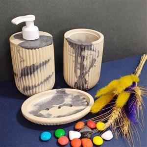 نیم ست بهداشتی سنگی  باران (3 پارچه)