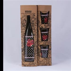 ست بطری و لیوان 4 پارچه کاوه طرح سگهای مهربان 101