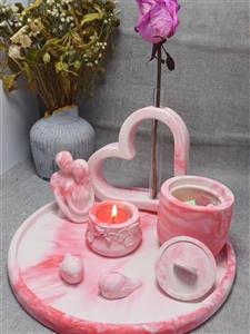 ست دکوری سنگی ولنتاین (7پارچه)