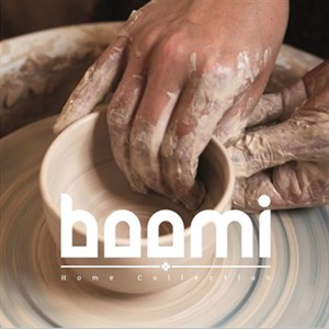 سینی سرامیکی بومی مدل مربع دو دسته مات