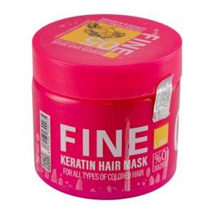 ماسک مو تقویت کننده حاوی کراتین مناسب انواع مو حجم 400 میلی لیتر فاین لاین