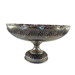 میوه خوری قلمزنی مدل گلدار -