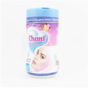 دستمال مرطوب استوانه ای 80برگ چانف